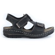 Resim Ayakcenter 760-5 Siyah Cırtlı Erkek Çocuk Sandalet 