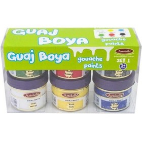 Resim Abs70050 Artebella Guaj Boya 6Lı Set 50Cc Çok Renkli 