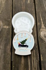 Resim Rufus Concept 2D Kar Küresi Kamyon Desenli Silikon Mum Kalıbı 