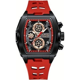 Resim Fochsia Lıge Genç Erkek Kronograf Saati Sertifikalı Silikon Kırmızı Siyah Kol Mekanizma Diğer 