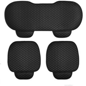 Resim mısırlı grup Volvo Xc60 2.0 D4Volvo Ocean Race Geartronic 2013Uyumlu Ön Ve Arka Takım 3 Parça Siyah Deri Desen 