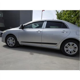 Resim Toyota Corolla Uyumlu Kapı Koruma Çıtası Siyah 4 Parça 