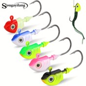 Resim Sougayilang 5'li Karma Renk Crank Bait Olta Kamaları, Kurşun Kafa Jig Olta Malzemeleri, Döner Ağırlık Olta Kamaları, Outdoor Olta Aksesuarları, Sevgililer Günü, Şükran Günü, Noel, Yılbaşı, Baba Günü için 