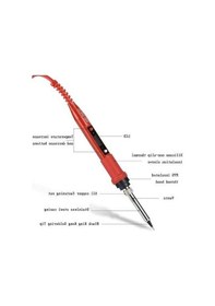 Resim Dancemonkey -metalik Lcd Sıcaklık Düzenleyici Havya Seti 220v Ab Tak Gümüş Kafa Kırmızı 