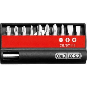 Resim 11 Pc.Bits Uç Tk.-Düz-Ph-Pz+1-4"Bits Tutucu Ile 