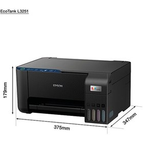 Resim Epson Ecotank L3251 Wıfı Çok Fonksiyonlu Uyumlu Mürekkepli C11cj67409 Renkli - Fotokopi Yazıcı Tarayıcı 