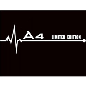 Resim habune Beyaz Limited Edition A4 Sticker 2 Adet 