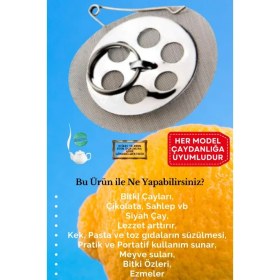 Resim Sök Tak Demlik Içi Çay Süzgeci 5'li 
