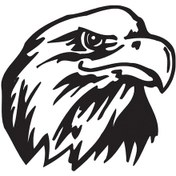 Resim Şahin Folyo Sticker 50cm Uzunluk Siyah 