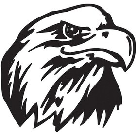 Resim Şahin Folyo Sticker 50cm Uzunluk Siyah 