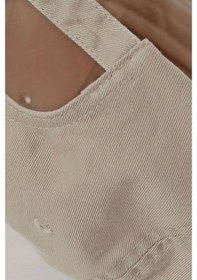 Resim %100 Pamuk Kadın Şapka Cırtlı Gabardin Kep - Bej Bej-Standart 