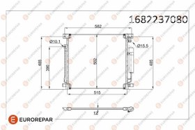 Resim EUROREPAR 1682237080 | Psa / Erp Klima Radyatörü Fiat Fullback Mitsubishi Pajero Sports III L200 