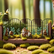 Resim 1 Panelli Ağır Hizmet Tipi Metal Çit Paneli - Kemer Tasarımlı ve Kilitleme Barlı Çok Modüllü Güvenlik Çiti - Parklar, Bahçeler, Teraslar için Soygun/Tavşan/Sahipsiz Köpek Geçirmez Engel Barrier'ı - Dayanıklı Siyah Renk Şeffaf Panele sahip Sağlam Metal Yapı - Kolay Montaj & Düşük Bakım (Kablo Bağlantısına gerek yok) - Evcil Hayvan Koruma Alanları ile Peysajlandırma için Mükemmel Seçim - Paslanmaz & Uzun Ömürlü Esnek Çit Sistemi 