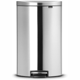 Resim Brabantia Çöp Kutusu 40 litre Flatback Pedallı Mat Steel 482021 