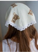 Resim The White River Kızlar İçin Lastikli Yazlık Müslin Başörtüsü Bandanası 350820978 Bej 