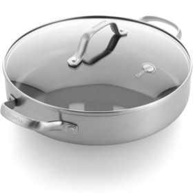 Resim GreenPan Geneva Thermolon™ Seramik Yüzeyli 28 cm Basık Tencere 