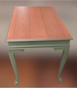 Resim Çalışma masa model kayın aslan ayak Parlak ceviz yeşil uyum kutuda sevk el yapım Ceviz 