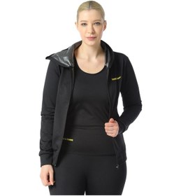 Resim Unisex Sweet Sauna Termal Kapşonlu Üst Siyah 