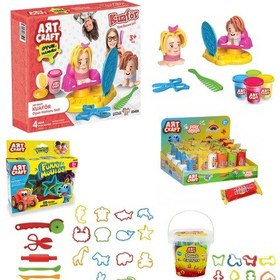 Resim Kuaför Oyun Hamur Seti + Hamur Kalıpları 16 Parça + Eğlenceli Ka 