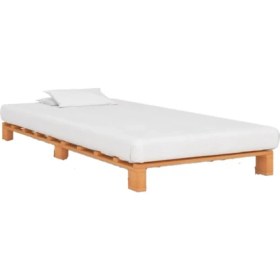 Resim Pinoxi Ahşap Platform Karyola Ceviz Renk 90 x 200 cm 
