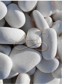 Resim Ahs Beyaz Dolomit Taş 25 Kg 6-10 Cm Dere Çakıl Taşı Bahçe Peyzaj Süs Taşı Saksı Teraryum Akvaryum Taşı 