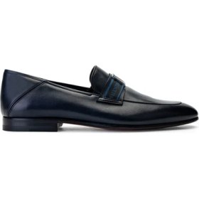 Resim Valentıno Erkek Hakiki Deri Mavi Loafer Ayakkabı 667 20090 Erk Ayk Y23 Blue 