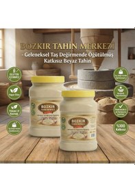 Resim Bozkır Tahin Merkezi Taş Değirmen Doğal Beyaz Tahin 935 Gr X2 Adet Katkısız&vegan 
