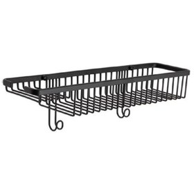 Resim System Siyah 45 cm Dikdörtgen Duş Rafı (BA3013 044 AL6) 