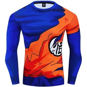 Resim Dragon Ball Dragon Ball Goku Baskılı Sıkıştırma Tayt Erkek Legging Pantolonroyal Blue Royal Blue 