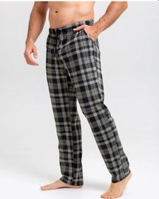 Resim Monoteks Ev Pantolonu Kareli Pamuk 278929454 Yeşil 