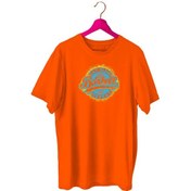 Resim Bluu Barbell Sporcu T-Shirt Bisiklet Yaka (528818973) Turuncu 