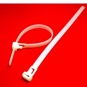 Resim 370x7,6 Açılabilir Kablo Bağı Cırt Plastik Kelepçe 50 Adet 