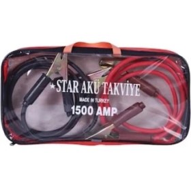 Resim Femina Trendy Ultra Güçlü Araba Akü Takviye Kablosu - 1500 Amper Çantalı 