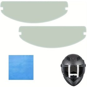 Resim Xuweiwei 2pcs Motorcycle Sis Filmi Anti Fog Bez Motosiklet Yuz Kalkani 10.71 X 3.43 Inc Tam Ve Sabit Olmayan Yuzler Icin 
