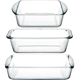 Resim Paşabahçe Mini Borcam 3'lü Set Baton Borcam Kare Borcam ve Dikdörtgen Borcam 