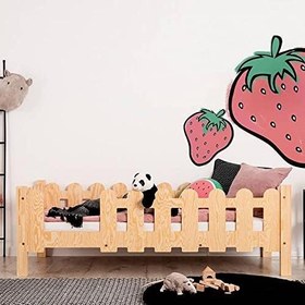 Resim Markaawm Montessori Yatak Çocuk ve Bebek Karyola Doğal Çam Violet 