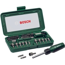 Resim Bosch 46 Parça Cırcır Tornavidalı Vidalama ve Lokma Uçlu Aksesuar Seti - 2607019504 