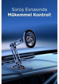 Resim Torima Jx-052 Siyah Çok Amaçlı Manyetik Car Holder Araç İçi Telefon Tutucu Siyah 