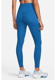 Resim Nike One High Rise Leggings Full Length 2 Cepli Yüksek Belli Toparlayıcı Tayt Mavi Sax 