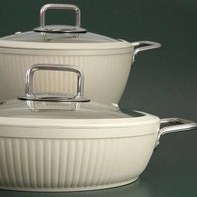 Resim Jumbo Dublin Cream 7 Parça Granit Tencere Seti 
