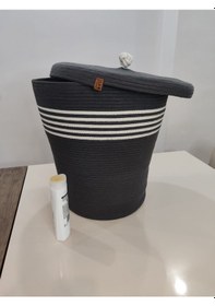 Resim Banyo Takımı Beşli Antrasit Antrasit 