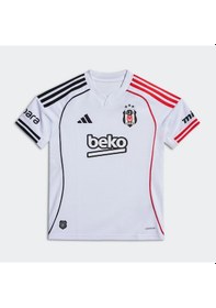 Resim Whıte Adidas Çocuk Beşiktaş Futbol Forma Jk 25/26 Home Jersey Kids Jn9936 Beyaz 