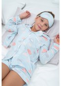 Resim For You Kids 7 Li Ekru Biyeli Bulut Desenli Pijama Takımı Diğer