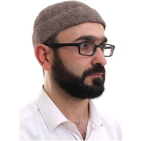 Resim Kahverengi Katlamalı Sade Desen Kışlık Kadife Takke Şapka Kahverengi 