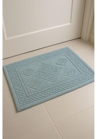 Resim 50 X 70 Ebatında %100 Pamuklu Ayak Havlusu Mint Mavisi 