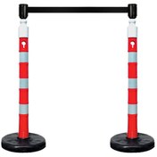 Resim İleri Trafik Yönlendirme Şerit Bariyer, Uyarı Dikmesi ve İkaz Mekanizması Seti 