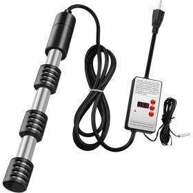 Resim Ipoearthu Daldırma Su Isıtıcısı, 1500W Taşınabilir Elektrikli Paslanmaz Isıtıcılar, Korumalı Kapaklı, Havuz Küveti Için Abd Fişi 1500W (Yurt Dışından) 