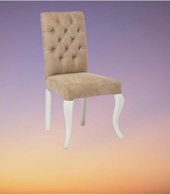 Resim Sandalye Zus554 GİYDİRME model Kayın Avangart Aslan Ayak Babyface Kapitone kumaş El Yapım 