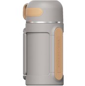 Resim Vagonlife Tkk T2011 1000ml Askılı Bardaklı Gri Çelik Matara 