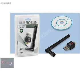 Resim Mini USB Wi-Fi Wireless Adaptör Wi-Fi Alıcı Antenli Mini Wireless 